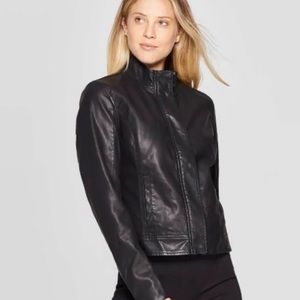 A new day black faux leather jacket